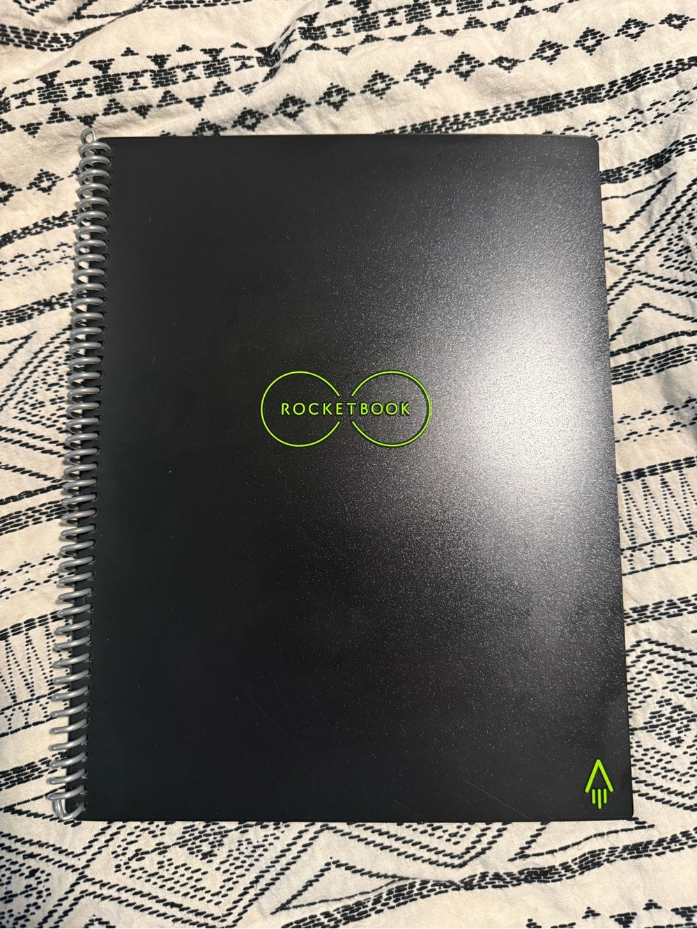 Rocketbook Black Spiral Smart Notebook - Reusable Digital Journal